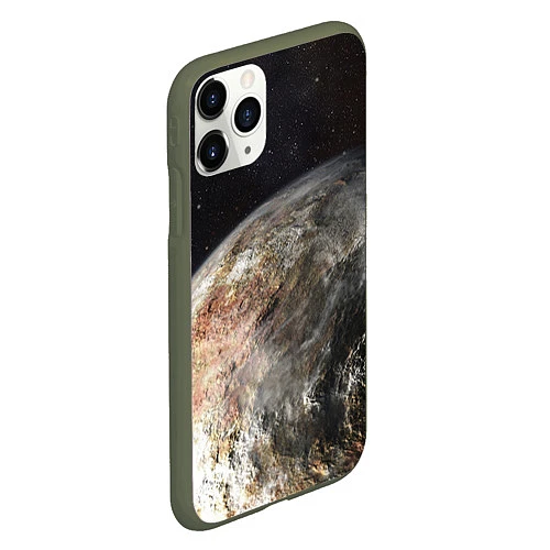 Чехол iPhone 11 Pro матовый Плутон / 3D-Темно-зеленый – фото 2