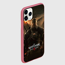 Чехол iPhone 11 Pro матовый Wild hunt, цвет: 3D-малиновый — фото 2