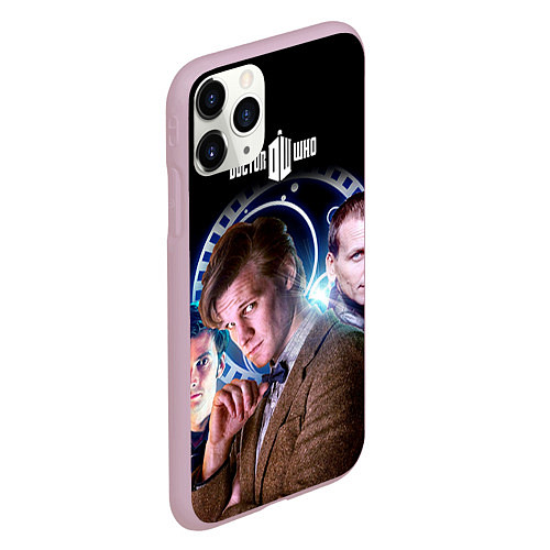 Чехол iPhone 11 Pro матовый Одиннадцатый Доктор / 3D-Розовый – фото 2