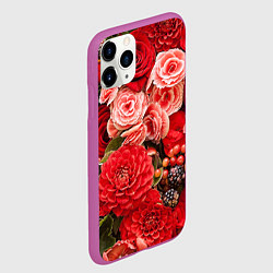 Чехол iPhone 11 Pro матовый Ассорти из цветов, цвет: 3D-фиолетовый — фото 2
