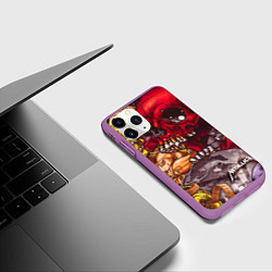 Чехол iPhone 11 Pro матовый Metallica Rage, цвет: 3D-фиолетовый — фото 2