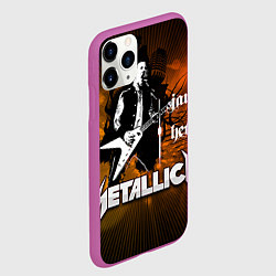 Чехол iPhone 11 Pro матовый Metallica: James Hetfield, цвет: 3D-фиолетовый — фото 2