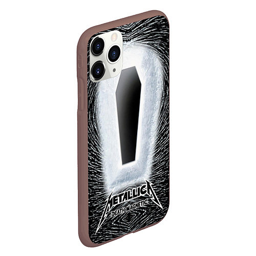 Чехол iPhone 11 Pro матовый Metallica: Death Magnetic / 3D-Коричневый – фото 2