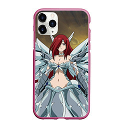 Чехол iPhone 11 Pro матовый Fairy tail, цвет: 3D-малиновый