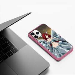 Чехол iPhone 11 Pro матовый Fairy tail, цвет: 3D-малиновый — фото 2