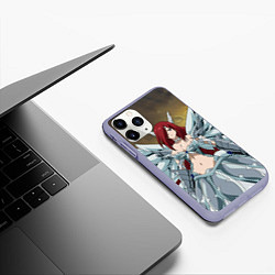 Чехол iPhone 11 Pro матовый Fairy tail, цвет: 3D-светло-сиреневый — фото 2