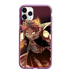 Чехол iPhone 11 Pro матовый Fairy tail, цвет: 3D-фиолетовый