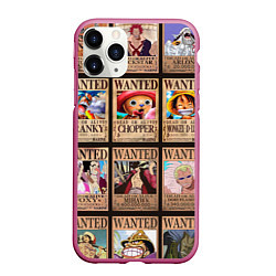 Чехол iPhone 11 Pro матовый One Piece, цвет: 3D-малиновый