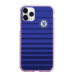 Чехол iPhone 11 Pro матовый Chelsea: Drogba, цвет: 3D-розовый