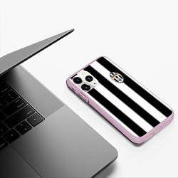 Чехол iPhone 11 Pro матовый Juventus: Vidal, цвет: 3D-розовый — фото 2