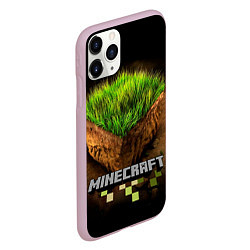 Чехол iPhone 11 Pro матовый Майнкрафт, цвет: 3D-розовый — фото 2