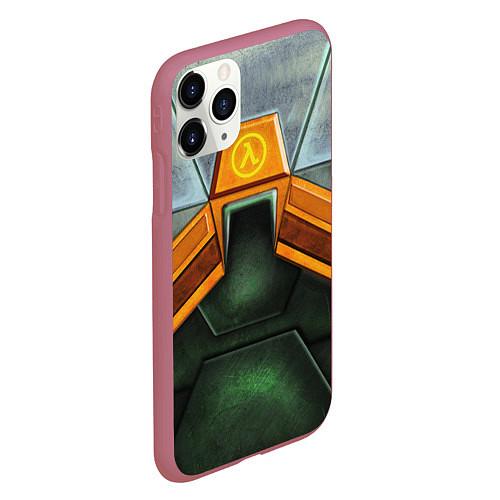 Чехол iPhone 11 Pro матовый Gordon Freeman: Costume / 3D-Малиновый – фото 2