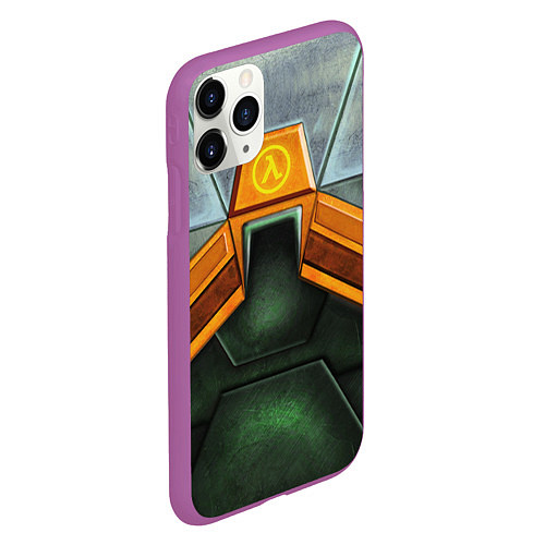 Чехол iPhone 11 Pro матовый Gordon Freeman: Costume / 3D-Фиолетовый – фото 2