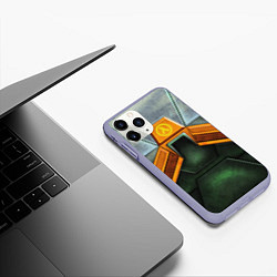 Чехол iPhone 11 Pro матовый Gordon Freeman: Costume, цвет: 3D-светло-сиреневый — фото 2