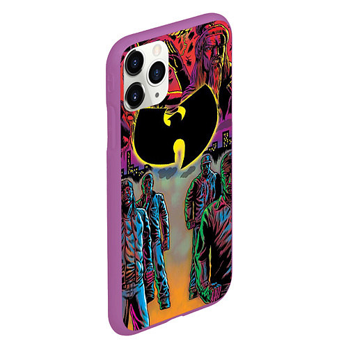 Чехол iPhone 11 Pro матовый Wu-Tang Clan: City / 3D-Фиолетовый – фото 2