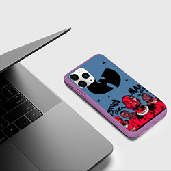 Чехол iPhone 11 Pro матовый Wu-Tang Clan: Method Man, цвет: 3D-фиолетовый — фото 2