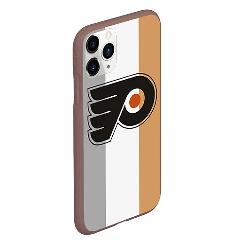 Чехол iPhone 11 Pro матовый Philadelphia Flyers / 3D-Коричневый – фото 2