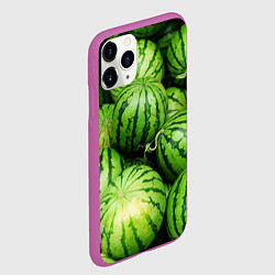 Чехол iPhone 11 Pro матовый Арбузы, цвет: 3D-фиолетовый — фото 2