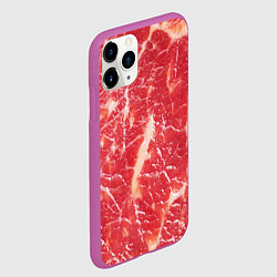 Чехол iPhone 11 Pro матовый Мясо, цвет: 3D-фиолетовый — фото 2