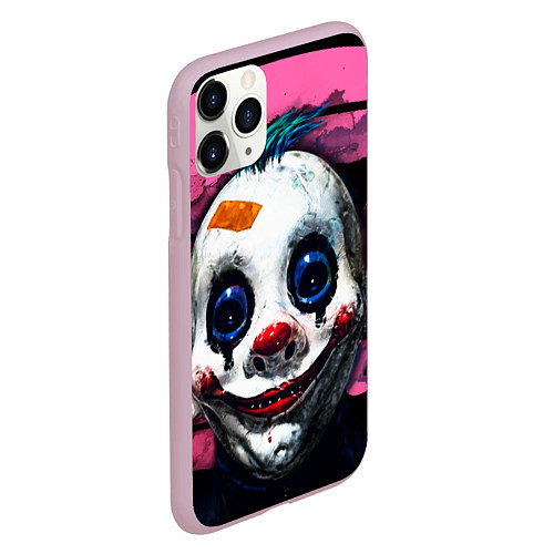 Чехол iPhone 11 Pro матовый Клоун / 3D-Розовый – фото 2