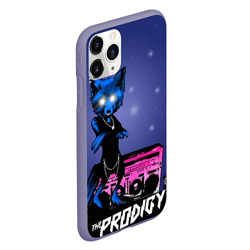 Чехол iPhone 11 Pro матовый The Prodigy: Night Fox / 3D-Серый – фото 2