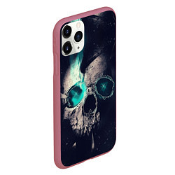 Чехол iPhone 11 Pro матовый Skull eyes, цвет: 3D-малиновый — фото 2