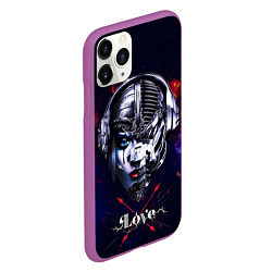 Чехол iPhone 11 Pro матовый Love pirate station, цвет: 3D-фиолетовый — фото 2