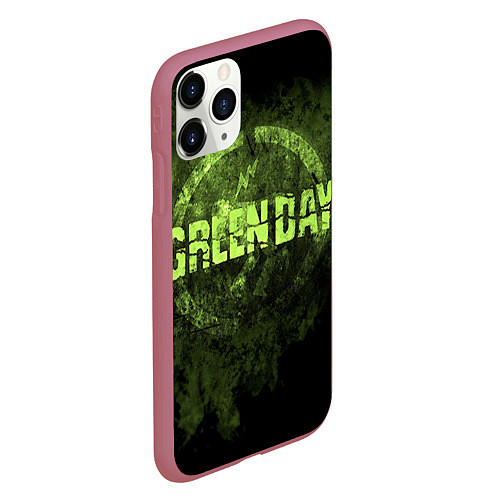 Чехол iPhone 11 Pro матовый Green Day: Acid Voltage / 3D-Малиновый – фото 2