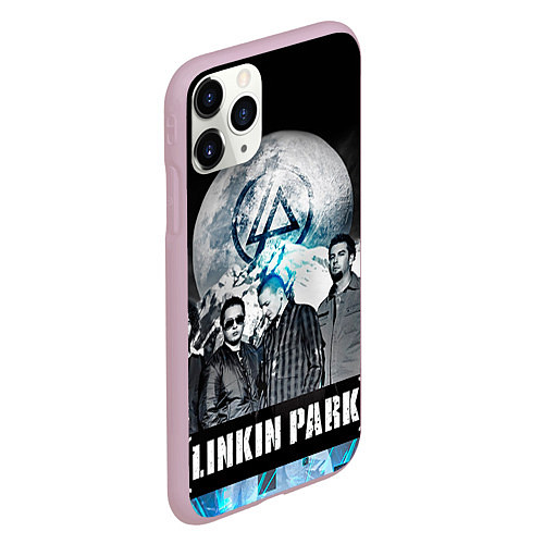 Чехол iPhone 11 Pro матовый Linkin Park: Moon / 3D-Розовый – фото 2