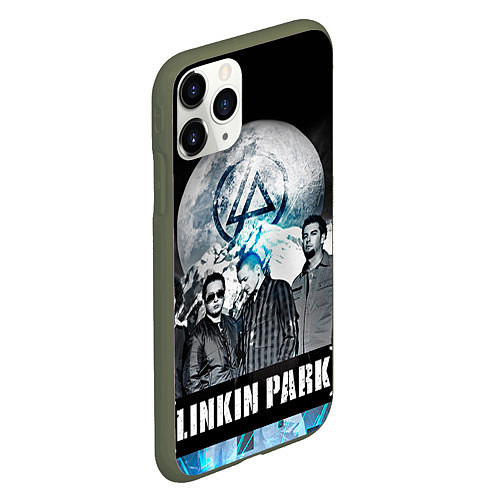 Чехол iPhone 11 Pro матовый Linkin Park: Moon / 3D-Темно-зеленый – фото 2