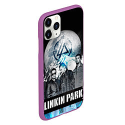 Чехол iPhone 11 Pro матовый Linkin Park: Moon, цвет: 3D-фиолетовый — фото 2