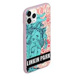 Чехол iPhone 11 Pro матовый Linkin Park: Sky Girl, цвет: 3D-розовый — фото 2