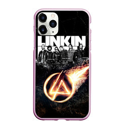 Чехол iPhone 11 Pro матовый Linkin Park: Comet, цвет: 3D-розовый