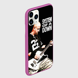 Чехол iPhone 11 Pro матовый System of a Down, цвет: 3D-фиолетовый — фото 2