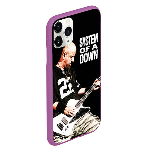 Чехол iPhone 11 Pro матовый System of a Down / 3D-Фиолетовый – фото 2