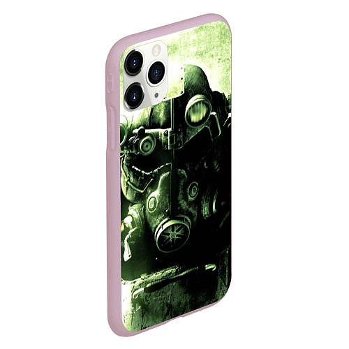 Чехол iPhone 11 Pro матовый Fallout Robot / 3D-Розовый – фото 2