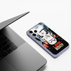 Чехол iPhone 11 Pro матовый Limp Bizkit: Faith Face, цвет: 3D-светло-сиреневый — фото 2