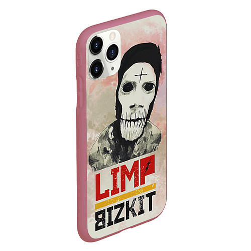 Чехол iPhone 11 Pro матовый Limp Bizkit / 3D-Малиновый – фото 2