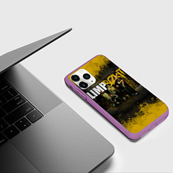 Чехол iPhone 11 Pro матовый Limp Bizkit: Gold Street, цвет: 3D-фиолетовый — фото 2