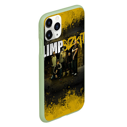 Чехол iPhone 11 Pro матовый Limp Bizkit: Gold Street / 3D-Салатовый – фото 2