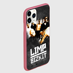 Чехол iPhone 11 Pro матовый Limp Bizkit: Rock in to you, цвет: 3D-малиновый — фото 2