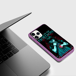 Чехол iPhone 11 Pro матовый BMTH: Zombie Girl, цвет: 3D-фиолетовый — фото 2