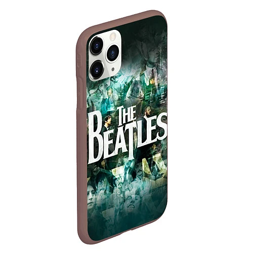Чехол iPhone 11 Pro матовый The Beatles Stories / 3D-Коричневый – фото 2