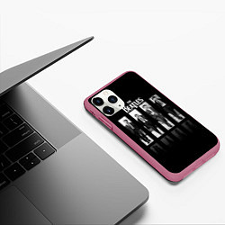 Чехол iPhone 11 Pro матовый The Beatles: Man's, цвет: 3D-малиновый — фото 2