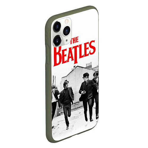 Чехол iPhone 11 Pro матовый The Beatles: Break / 3D-Темно-зеленый – фото 2