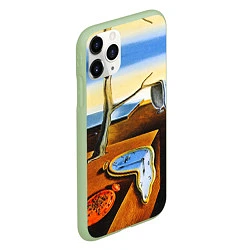 Чехол iPhone 11 Pro матовый Постоянство Памяти, цвет: 3D-салатовый — фото 2