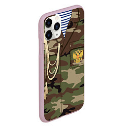 Чехол iPhone 11 Pro матовый Униформа дембеля, цвет: 3D-розовый — фото 2