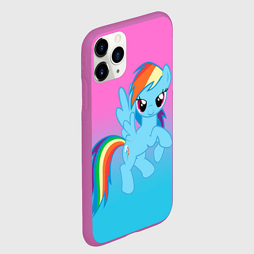 Чехол iPhone 11 Pro матовый My Little Pony / 3D-Фиолетовый – фото 2