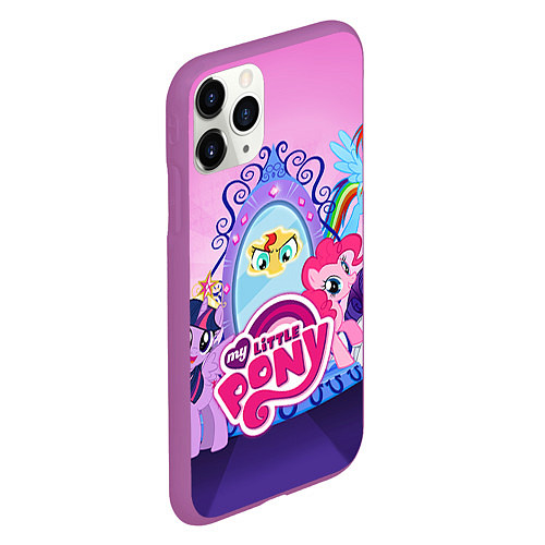 Чехол iPhone 11 Pro матовый My Little Pony / 3D-Фиолетовый – фото 2