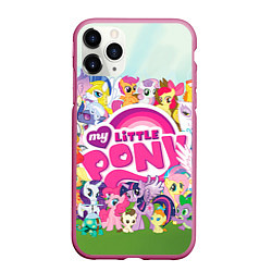 Чехол iPhone 11 Pro матовый My Little Pony, цвет: 3D-малиновый